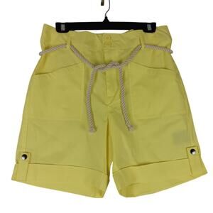 Stella‎ Parker Island Collection Bermuda Shorts Womens 8 32X6 Yellow Rope Belt
